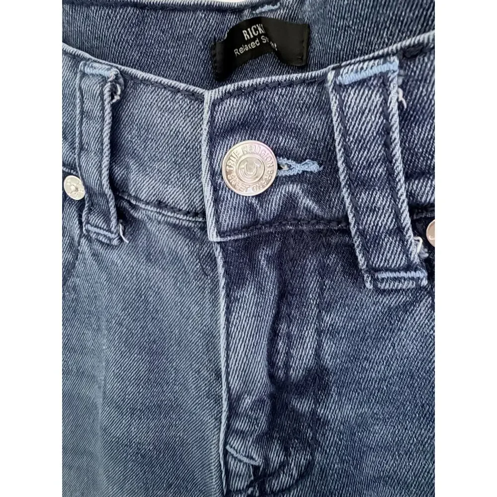 True Religion Ricky Relaxed Fit Dark Wash Denim Jeans-Size 30